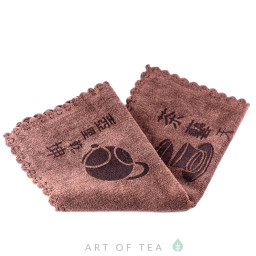 Чайное полотенце Гайвань, коричневое, 30*40 см