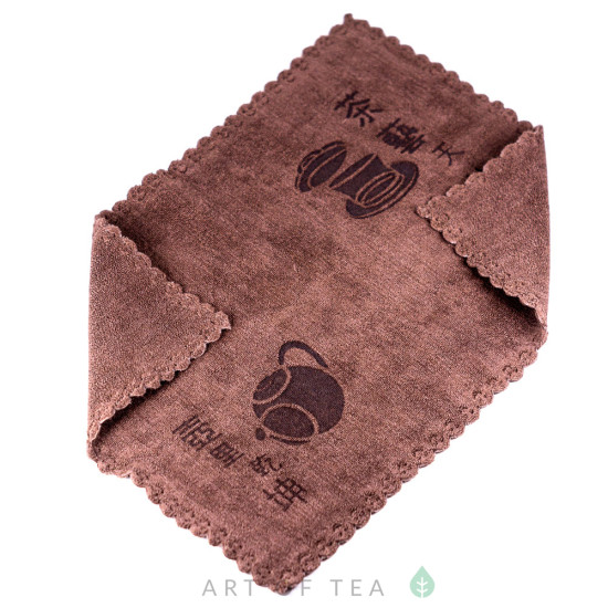 Чайное полотенце Гайвань, коричневое, 30*40 см