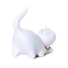 Фигурка Белый котик #2, фарфор