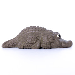 Фигурка Пузатый крокодил, глина, 9 см