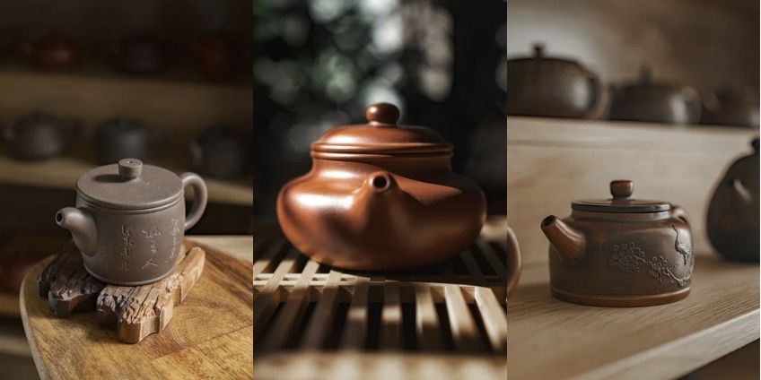 Чайники для шу: подражание древности, ханьская черепица, ограда колодца