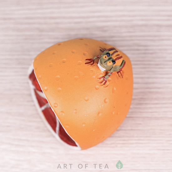 Фигурка Лягушка на апельсине, 4 см
