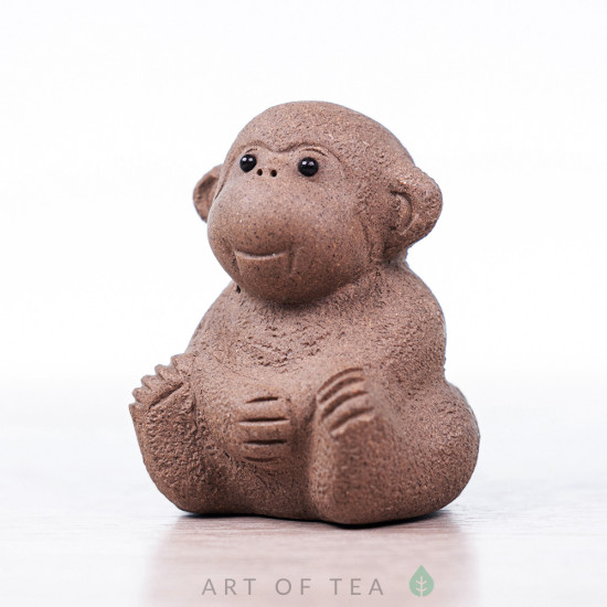 Набор фигурок 4 обезьянки, исинская глина, 5 см