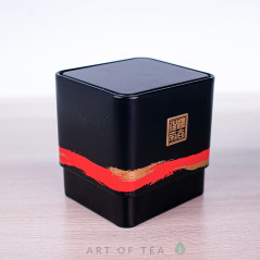 Баночка для чая Куб, чёрная, 6*6,5*7 см