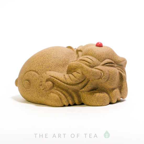 Чайная фигурка Песочный слон, глина