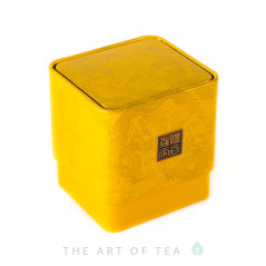 Баночка для чая Дракон, желтая, 6*6,5*7 см