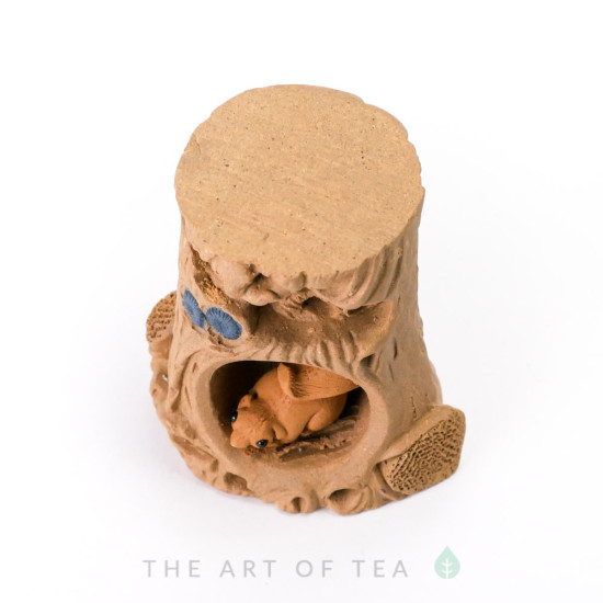 Чайная фигурка-подставка Пенек, глина