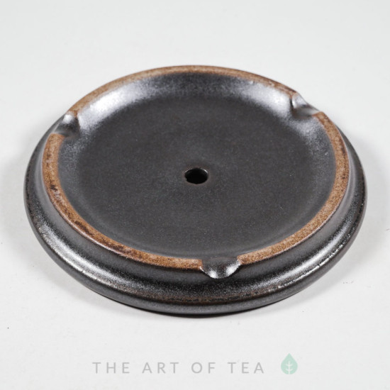 Чайный пруд черный, керамика, 16 см
