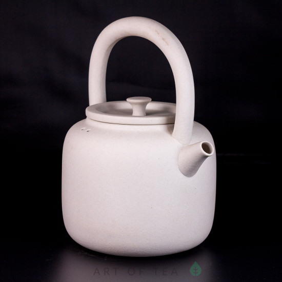Чайник для воды, огнеупорная белая керамика, 900 мл