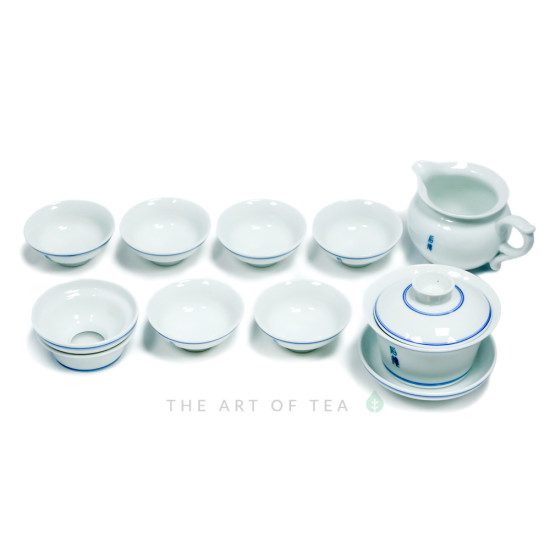 Набор для чайной церемонии s12, Голубой Круг, 9 предметов