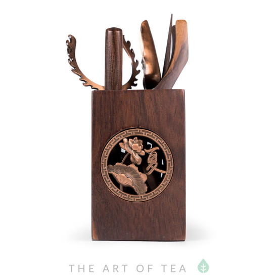 Инструменты для чайной церемонии #28, тёмное дерево
