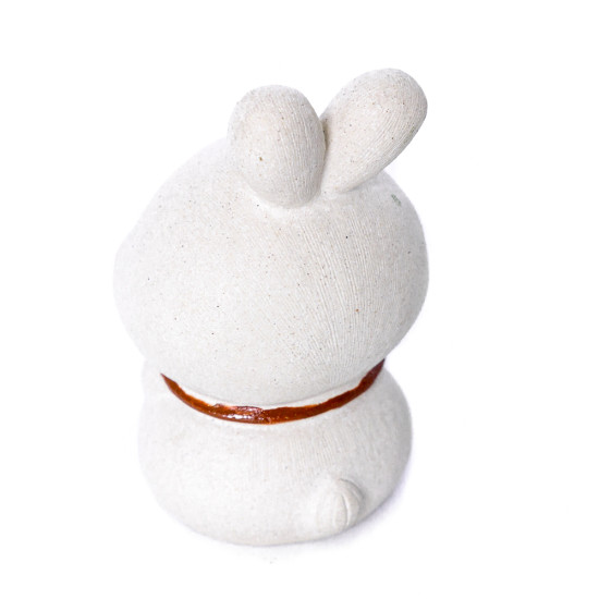 Фигурка Кролик в капюшоне 449, белый, 9 см