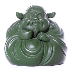 Фигурка Зеленый монах, исинская глина, 8 см