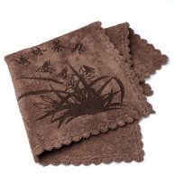 Чайное полотенце Куст, коричневое, 30*30 см