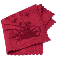 Чайное полотенце Куст, красное, 30*30 см