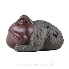 Чайная фигурка Тёмная жаба, глина