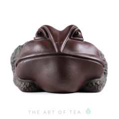 Чайная фигурка Тёмная жаба, глина