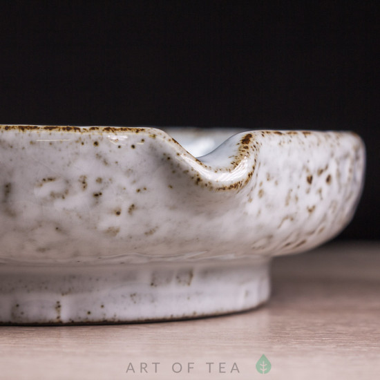 Чайный пруд Снег, керамика, 14 см