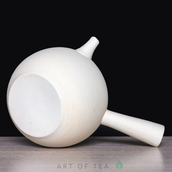 Чайник для воды с боковой ручкой, огнеупорная белая керамика, 900 мл