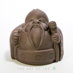 Чайная фигурка Монах с посохом, глина