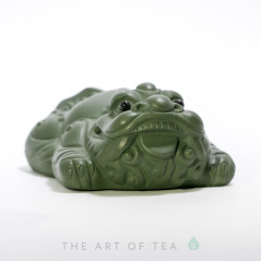 Чайная фигурка Зеленый Дракон, глина