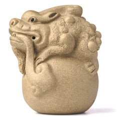 Фигурка Песочный Дракон-Хамелеон 474, глина, 7 см
