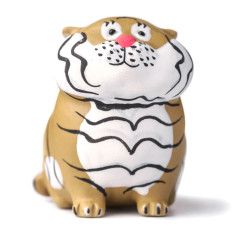 Фигурка Спокойный Тигр 515, глина, 5 см
