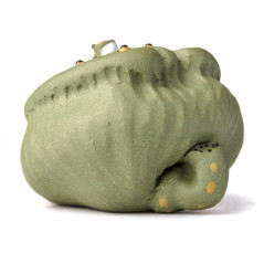 Фигурка Лягушка на коробочке лотоса 508, глина, 4 см