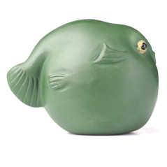 Фигурка Глубинная Рыба Фугу 519, глина, 6 см