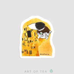 Чайный стикер № 11 «Густав Климт», 7 x 7 см