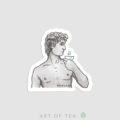 Чайный стикер № 15 «Микеланджело Буонарроти», 7 x 7 см