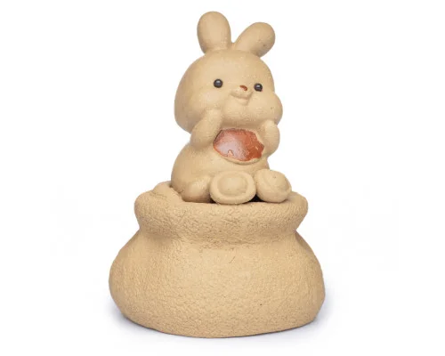 Фигурка Богатый Зайка 651, глина, 8 см