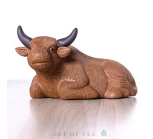 Фигурка Рыжий бык 411, глина