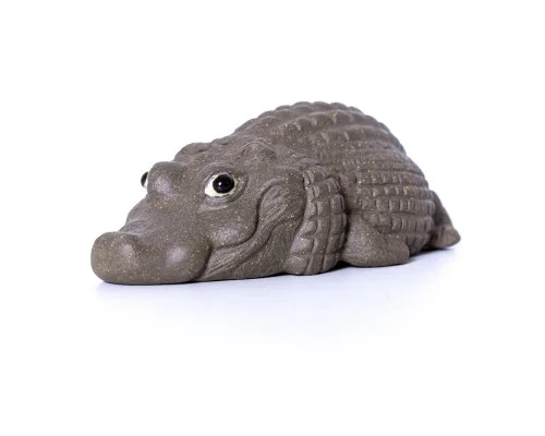 Фигурка Пузатый крокодил, глина, 9 см