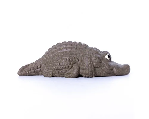 Фигурка Пузатый крокодил, глина, 9 см