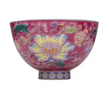 Пиала Малиновый Сад 1608, фарфор, 120 мл