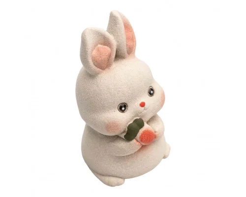 Фигурка Зайка-Хранитель, белый 785, глина, 7 см