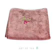 Чайное полотенце Чай, коричневое, 30*30 см