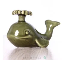 Фигурка Счастливый кит 434, глина, глазурь