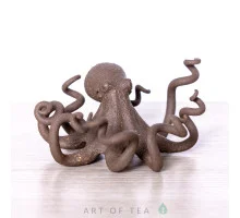 Чайная фигурка Осьминожка, исинская глина, 5 см