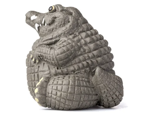 Фигурка Созерцающий Крокодил 493, глина, 5 см