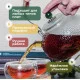 Чайник из закаленного стекла #2, ручная работа, 650 мл
