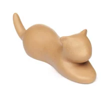 Фигурка Грушевая Кошка 590, глина, 10 см
