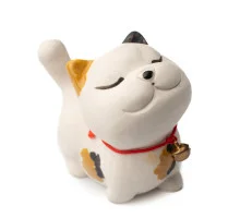 Фигурка Довольный кот 725, глина, 6 см