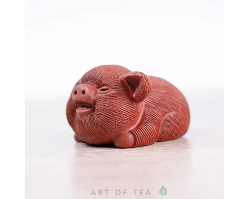 Фигурка Весёлая свинка 368, глина, 5 см