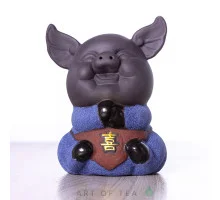 Фигурка Свинка-монах 425, глина