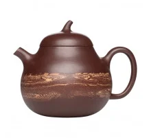 Чайник из исинской глины т1376, 170 мл