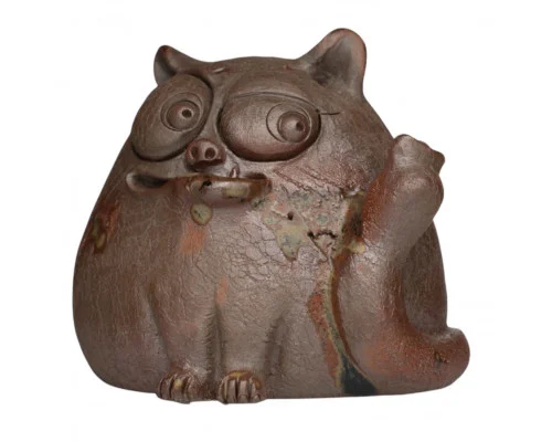 Фигурка Кот Хитрец 682, глина, 9 см